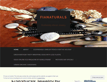 Tablet Screenshot of fianaturals.com